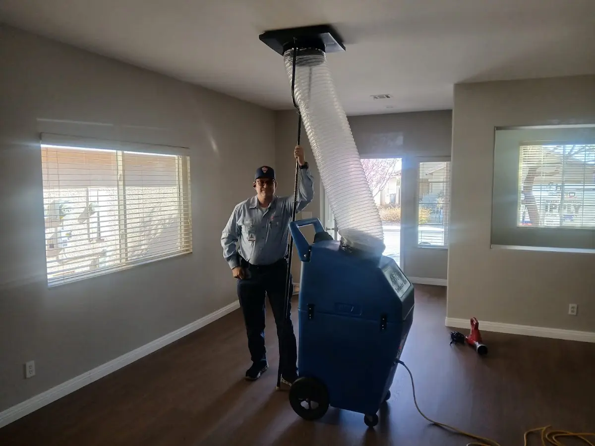 Professional Dryer Vent Cleaning work inside a Suffolk home